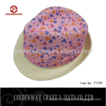 2015 Newly style cheap paper straw fedora hat